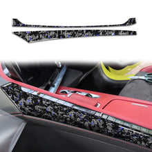 Load image into Gallery viewer, 2pcs/Set Forged Gold Foil Carbon Fiber Car Center Console Side Decorative Sticker for Chevrolet Corvette C8 2020-, Right Driver, Center Console Side, Right Driver