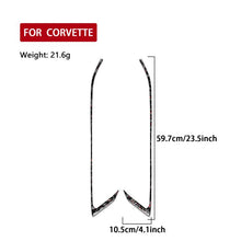 Load image into Gallery viewer, 2pcs/Set Forged Gold Foil Carbon Fiber Car Door Decorative Sticker for Chevrolet Corvette C8 2020-, Left and Right Driver, Door