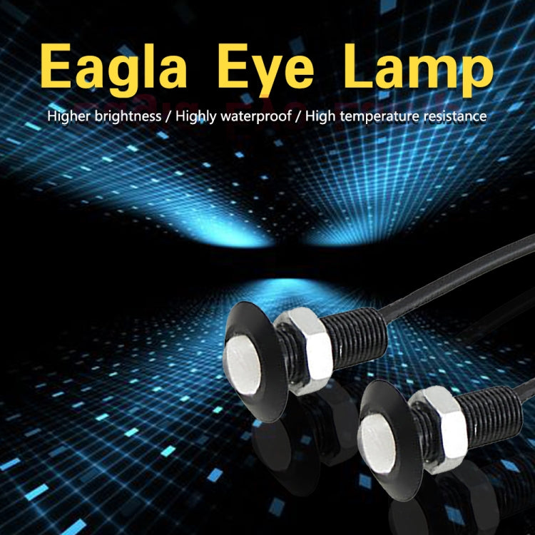 10 PCS 18mm 1.5W DC9-80V Motorcycle Eagle Eye Light Single Lens, 18mm Single Lens(Yellow Light), 18mm Single Lens(Red Light), 18mm Single Lens(White Light)