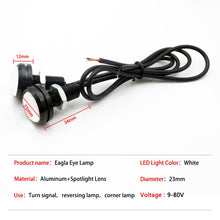 Load image into Gallery viewer, 10 PCS 23mm 1.5W DC9-80V Motorcycle Eagle Eye Light Double Lens, 23mm Double Lens(Red Light), 23mm Double Lens(White Light), 23mm Double Lens(Yellow Light)