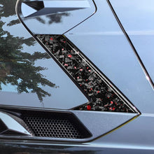 Load image into Gallery viewer, 6pcs/Set Forged Gold Foil Carbon Fiber Car Roof Camera Decorative Sticker for Chevrolet Corvette C8 2020-, Left and Right Driver, Roof Camera