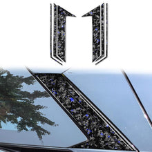 Load image into Gallery viewer, 6pcs/Set Forged Gold Foil Carbon Fiber Car Roof Camera Decorative Sticker for Chevrolet Corvette C8 2020-, Left and Right Driver, Roof Camera