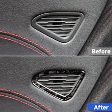 Load image into Gallery viewer, 2pcs/Set Forged Gold Foil Carbon Fiber Car Door Air Outlet Decorative Sticker for Chevrolet Corvette C8 2020-, Left and Right Driver, Door Air Outlet