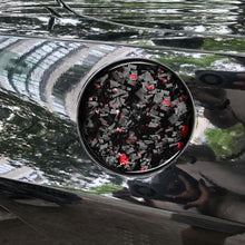 Load image into Gallery viewer, Forged Gold Foil Carbon Fiber Car Fuel Tank Cap Decorative Sticker for Chevrolet Corvette C8 2020-, Left and Right Driver, Fuel Tank Cap