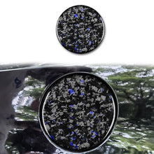 Load image into Gallery viewer, Forged Gold Foil Carbon Fiber Car Fuel Tank Cap Decorative Sticker for Chevrolet Corvette C8 2020-, Left and Right Driver, Fuel Tank Cap
