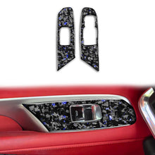 Load image into Gallery viewer, 2pcs/Set Forged Gold Foil Carbon Fiber Car Window Lift Decorative Sticker for Chevrolet Corvette C8 2020-, Right Driver, Window Lift, Right Driver