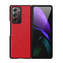Load image into Gallery viewer, Cross Texture PU Shockproof Protective Case