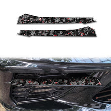 Load image into Gallery viewer, 2pcs/Set Forged Gold Foil Carbon Fiber Car Front Sides Air Vents Decorative Sticker for Chevrolet Corvette C8 2020-, Left and Right Driver, Front Sides Air Vents
