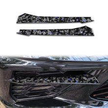 Load image into Gallery viewer, 2pcs/Set Forged Gold Foil Carbon Fiber Car Front Sides Air Vents Decorative Sticker for Chevrolet Corvette C8 2020-, Left and Right Driver, Front Sides Air Vents
