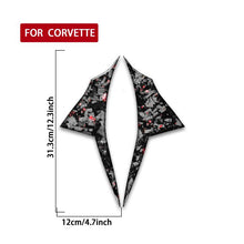 Load image into Gallery viewer, 2pcs/Set Forged Gold Foil Carbon Fiber Car Inside Door Decorative Sticker for Chevrolet Corvette C8 2020-, Left and Right Driver, Inside Door