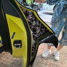 Load image into Gallery viewer, 2pcs/Set Forged Gold Foil Carbon Fiber Car Inside Door Decorative Sticker for Chevrolet Corvette C8 2020-, Left and Right Driver, Inside Door