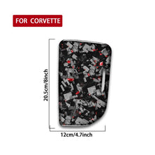Load image into Gallery viewer, Forged Gold Foil Carbon Fiber Car Central Control Cup Cover Decorative Sticker for Chevrolet Corvette C8 2020-, Right Driver, Central Control Cup Cover, Right Driver