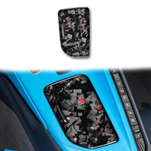 Load image into Gallery viewer, Forged Gold Foil Carbon Fiber Car Central Control Cup Cover Decorative Sticker for Chevrolet Corvette C8 2020-, Left Driver, Central Control Cup Cover, Left Driver