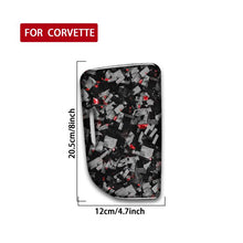 Load image into Gallery viewer, Forged Gold Foil Carbon Fiber Car Central Control Cup Cover Decorative Sticker for Chevrolet Corvette C8 2020-, Left Driver, Central Control Cup Cover, Left Driver