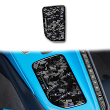 Load image into Gallery viewer, Forged Gold Foil Carbon Fiber Car Central Control Cup Cover Decorative Sticker for Chevrolet Corvette C8 2020-, Left Driver, Central Control Cup Cover, Left Driver