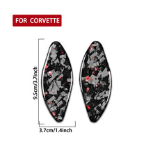 Load image into Gallery viewer, 2pcs/Set Forged Gold Foil Carbon Fiber Car Inside Door Bowl Decorative Sticker for Chevrolet Corvette C8 2020-, Left and Right Driver, Inside Door Bowl