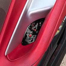 Load image into Gallery viewer, 2pcs/Set Forged Gold Foil Carbon Fiber Car Inside Door Bowl Decorative Sticker for Chevrolet Corvette C8 2020-, Left and Right Driver, Inside Door Bowl