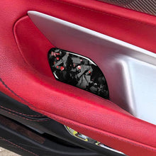 Load image into Gallery viewer, 2pcs/Set Forged Gold Foil Carbon Fiber Car Inside Door Bowl Decorative Sticker for Chevrolet Corvette C8 2020-, Left and Right Driver, Inside Door Bowl