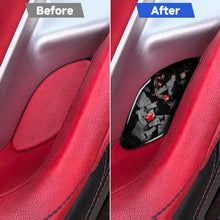 Load image into Gallery viewer, 2pcs/Set Forged Gold Foil Carbon Fiber Car Inside Door Bowl Decorative Sticker for Chevrolet Corvette C8 2020-, Left and Right Driver, Inside Door Bowl