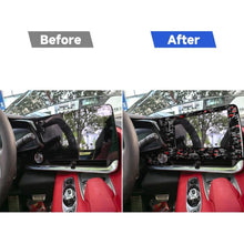 Load image into Gallery viewer, Forged Gold Foil Carbon Fiber Car Central Control Screen Frame Decorative Sticker for Chevrolet Corvette C8 2020-, Left Driver, Central Control Screen Frame, Left Driver