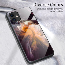 Load image into Gallery viewer, Marble Pattern Glass Protective Case, For iPhone 12 mini, For iPhone 12 Pro Max, For iPhone 11 Pro, For iPhone SE 2022 / SE 2020 / 8 / 7, For iPhone X