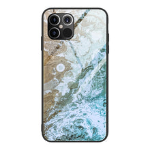 Load image into Gallery viewer, Marble Pattern Glass Protective Case, For iPhone 12 mini, For iPhone 12 Pro Max, For iPhone 11 Pro, For iPhone SE 2022 / SE 2020 / 8 / 7, For iPhone X
