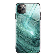 Load image into Gallery viewer, Marble Pattern Glass Protective Case, For iPhone 12 mini, For iPhone 12 Pro Max, For iPhone 11 Pro, For iPhone SE 2022 / SE 2020 / 8 / 7, For iPhone X
