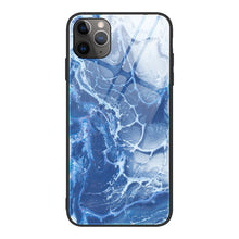 Load image into Gallery viewer, Marble Pattern Glass Protective Case, For iPhone 12 mini, For iPhone 12 Pro Max, For iPhone 11 Pro, For iPhone SE 2022 / SE 2020 / 8 / 7, For iPhone X