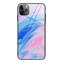 Load image into Gallery viewer, Marble Pattern Glass Protective Case, For iPhone 12 mini, For iPhone 12 Pro Max, For iPhone 11 Pro, For iPhone SE 2022 / SE 2020 / 8 / 7, For iPhone X