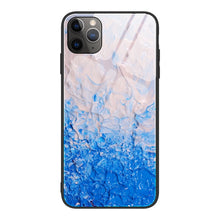 Load image into Gallery viewer, Marble Pattern Glass Protective Case, For iPhone 12 mini, For iPhone 12 Pro Max, For iPhone 11 Pro, For iPhone SE 2022 / SE 2020 / 8 / 7, For iPhone X