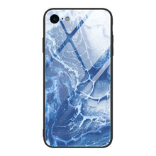 Load image into Gallery viewer, Marble Pattern Glass Protective Case, For iPhone 12 mini, For iPhone 12 Pro Max, For iPhone 11 Pro, For iPhone SE 2022 / SE 2020 / 8 / 7, For iPhone X