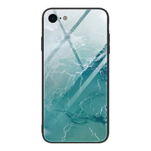 Load image into Gallery viewer, Marble Pattern Glass Protective Case, For iPhone 12 mini, For iPhone 12 Pro Max, For iPhone 11 Pro, For iPhone SE 2022 / SE 2020 / 8 / 7, For iPhone X