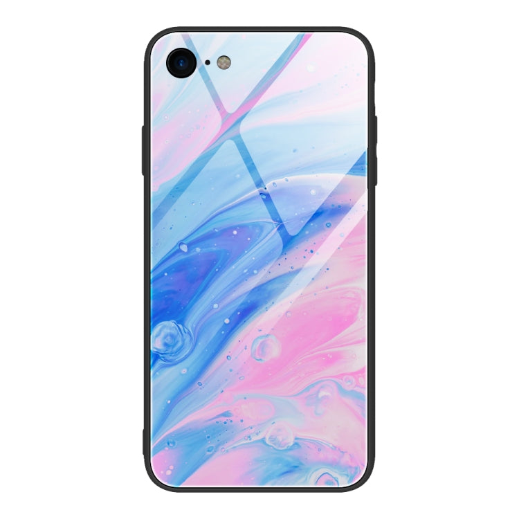 Marble Pattern Glass Protective Case, For iPhone 12 mini, For iPhone 12 Pro Max, For iPhone 11 Pro, For iPhone SE 2022 / SE 2020 / 8 / 7, For iPhone X