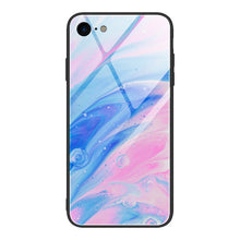 Load image into Gallery viewer, Marble Pattern Glass Protective Case, For iPhone 12 mini, For iPhone 12 Pro Max, For iPhone 11 Pro, For iPhone SE 2022 / SE 2020 / 8 / 7, For iPhone X
