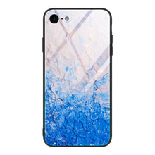 Load image into Gallery viewer, Marble Pattern Glass Protective Case, For iPhone 12 mini, For iPhone 12 Pro Max, For iPhone 11 Pro, For iPhone SE 2022 / SE 2020 / 8 / 7, For iPhone X