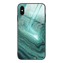 Load image into Gallery viewer, Marble Pattern Glass Protective Case, For iPhone 12 mini, For iPhone 12 Pro Max, For iPhone 11 Pro, For iPhone SE 2022 / SE 2020 / 8 / 7, For iPhone X