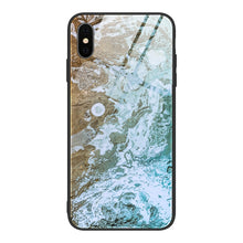 Load image into Gallery viewer, Marble Pattern Glass Protective Case, For iPhone 12 mini, For iPhone 12 Pro Max, For iPhone 11 Pro, For iPhone SE 2022 / SE 2020 / 8 / 7, For iPhone X
