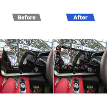 Load image into Gallery viewer, Forged Gold Foil Carbon Fiber Car Central Control Screen Frame Decorative Sticker for Chevrolet Corvette C8 2020-, Right Driver, Central Control Screen Frame, Right Driver