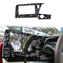Load image into Gallery viewer, Forged Gold Foil Carbon Fiber Car Central Control Screen Frame Decorative Sticker for Chevrolet Corvette C8 2020-, Right Driver, Central Control Screen Frame, Right Driver
