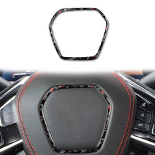 Load image into Gallery viewer, Forged Gold Foil Carbon Fiber Car Steering Wheel Frame Decorative Sticker for Chevrolet Corvette C8 2020-, Left and Right Driver, Steering Wheel Frame