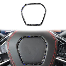 Load image into Gallery viewer, Forged Gold Foil Carbon Fiber Car Steering Wheel Frame Decorative Sticker for Chevrolet Corvette C8 2020-, Left and Right Driver, Steering Wheel Frame