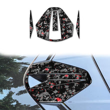 Load image into Gallery viewer, 4pcs/Set Forged Gold Foil Carbon Fiber Car Rear Roof Camera Decorative Sticker for Chevrolet Corvette C8 2020-, Left and Right Driver, Rear Roof Camera