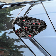 Load image into Gallery viewer, 4pcs/Set Forged Gold Foil Carbon Fiber Car Rear Roof Camera Decorative Sticker for Chevrolet Corvette C8 2020-, Left and Right Driver, Rear Roof Camera