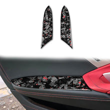 Load image into Gallery viewer, 2pcs/Set Forged Gold Foil Carbon Fiber Car Inside Armrest Panel Decorative Sticker for Chevrolet Corvette C8 2020-, Left and Right Driver, Inside Armrest Panel