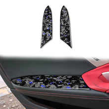 Load image into Gallery viewer, 2pcs/Set Forged Gold Foil Carbon Fiber Car Inside Armrest Panel Decorative Sticker for Chevrolet Corvette C8 2020-, Left and Right Driver, Inside Armrest Panel