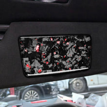 Load image into Gallery viewer, 2pcs/Set Forged Gold Foil Carbon Fiber Car Makeup Mirror Panel Decorative Sticker for Chevrolet Corvette C8 2020-, Left and Right Driver, Makeup Mirror Panel
