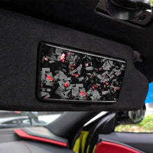 Load image into Gallery viewer, 2pcs/Set Forged Gold Foil Carbon Fiber Car Makeup Mirror Panel Decorative Sticker for Chevrolet Corvette C8 2020-, Left and Right Driver, Makeup Mirror Panel
