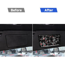 Load image into Gallery viewer, 2pcs/Set Forged Gold Foil Carbon Fiber Car Makeup Mirror Panel Decorative Sticker for Chevrolet Corvette C8 2020-, Left and Right Driver, Makeup Mirror Panel
