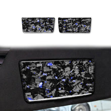 Load image into Gallery viewer, 2pcs/Set Forged Gold Foil Carbon Fiber Car Makeup Mirror Panel Decorative Sticker for Chevrolet Corvette C8 2020-, Left and Right Driver, Makeup Mirror Panel