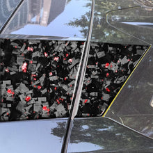Load image into Gallery viewer, 4pcs/Set Forged Gold Foil Carbon Fiber Car Roof Camera Sides Decorative Sticker for Chevrolet Corvette C8 2020-, Left and Right Driver, Roof Camera Sides